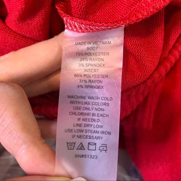 NWT Vince Camuto Red Snap Button Trim Dolman Sleeve Sweater XL - Picture 10 of 12